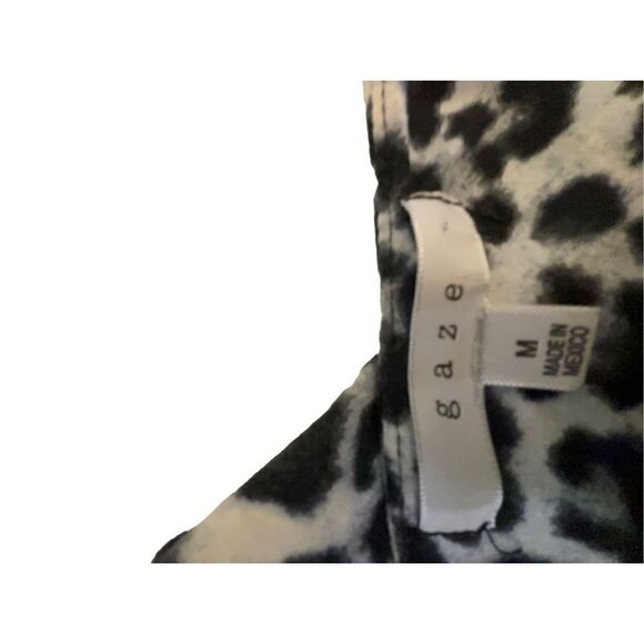 Gaze Leopard print Body suit size medium - Picture 5 of 14